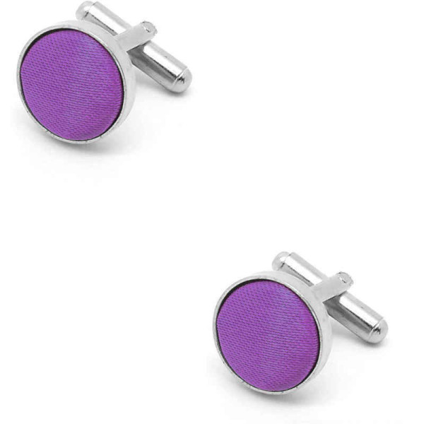 Boutons de manchette mauve pour homme, accessoire raffiné et élégant pour costume