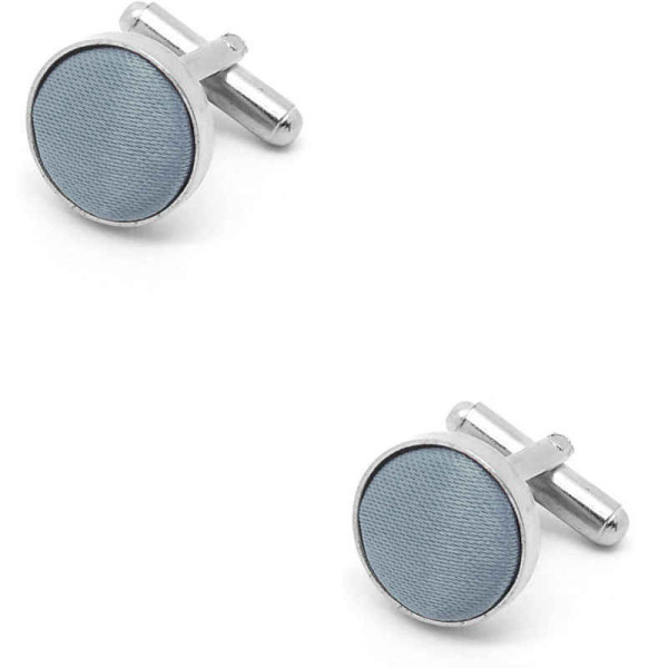 Boutons de manchette gris pour homme, accessoire sobre et élégant pour compléter votre costume