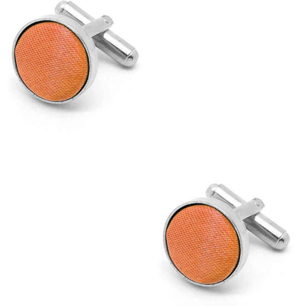 Boutons de manchette orange pour homme, accessoire chic et vibrant pour sublimer vos tenues