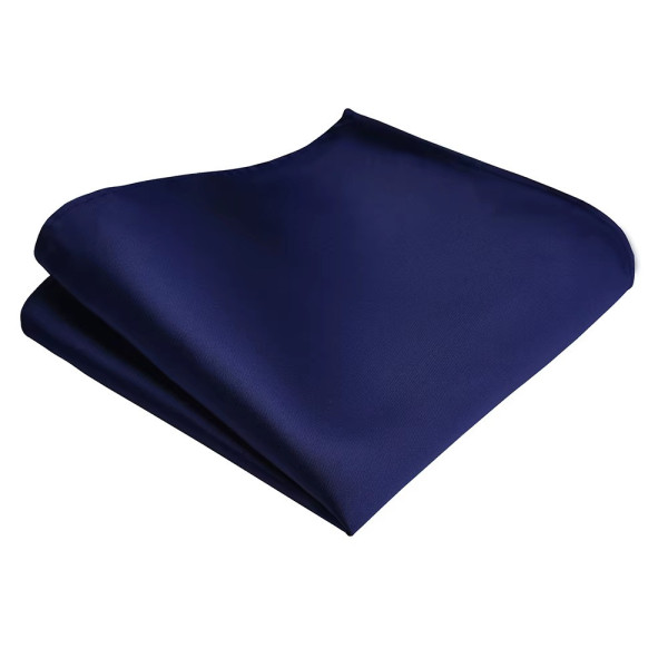 Pochette de costume bleu-marine, carré chic pour homme, idéale comme mouchoir de poche