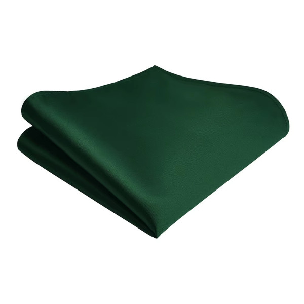 Pochette de costume vert foncé pour homme, accessoire chic et intemporel