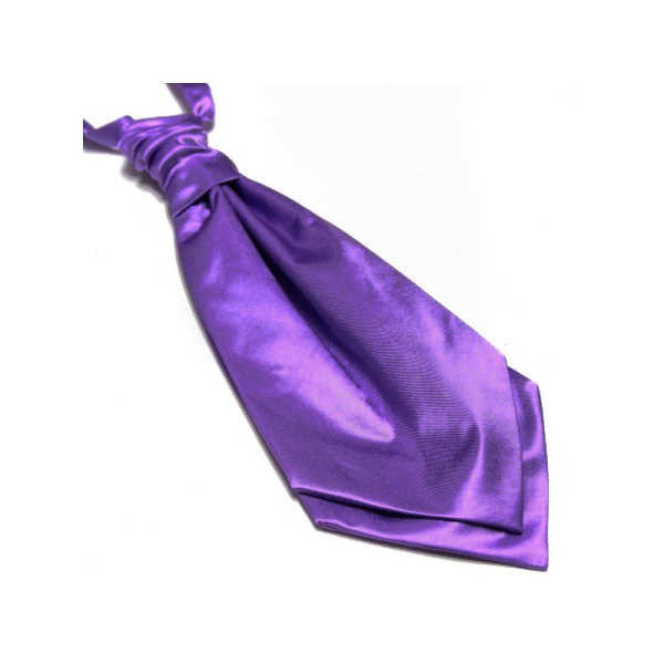 Lavallière violette en satin, accessoire violet chic et raffiné pour mariages et événements