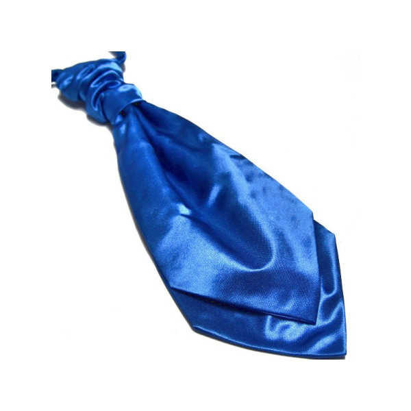 Lavallière bleu roi en satin, accessoire chic et lumineux pour mariage