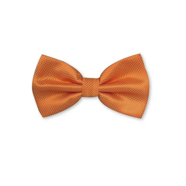 Nœud papillon orange texture nid d'abeille pour tenue masculine tendance