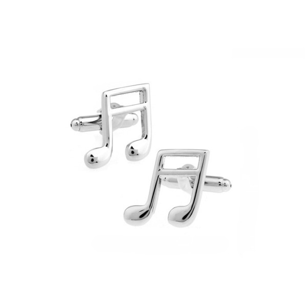 Boutons de manchette motif musical pour homme