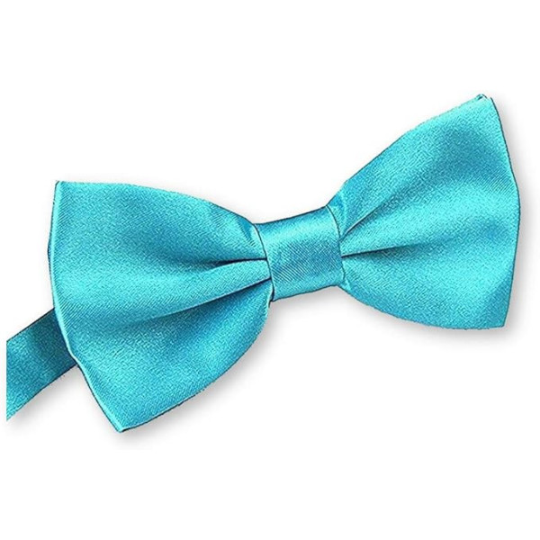 Nœud papillon bleu turquoise pour tenue masculine élégante et mariage estival