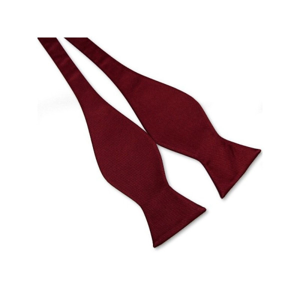 Nœud-papillon lie-de-vin uni, accessoire chic et raffiné