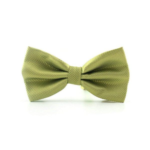 Nœud-papillon vert olive tissé en nid d’abeille, chic et texturé