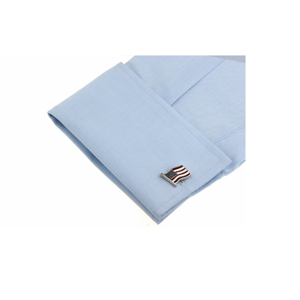 Boutons de manchette avec drapeau américain