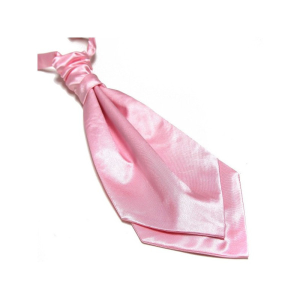 Lavallière en satin rose, accessoire élégant et raffiné pour mariages