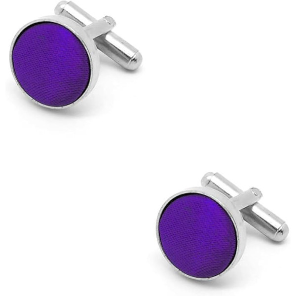 Boutons de manchette violets pour homme, accessoires de mariage élégants et raffinés